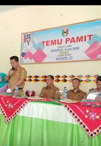 Temu Pamit Camat, Syafi’i Minta Kepala Pekon Gunakan Dana Desa Dengan Baik