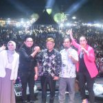 Lampung Timur Music Festival di Lapangan Sidorejo Dipenuhi Ratusan Penonton