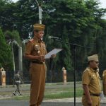 Pemkab Lamtim Melaksanakan Upacara Peringatan Hari Otonomi Daerah (Otda) ke XXVIII Tahun 2024